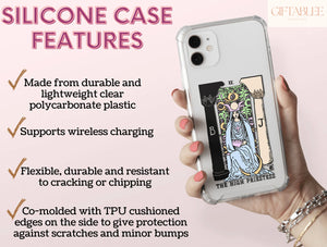 Pastel Tarot Phone Case – Vintage Tarot Card & Mystical Art Design