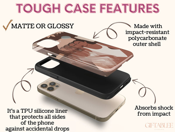 Black Girl Aesthetic Phone Case – Chic Artistic Style Cover
