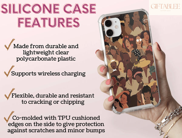 Black Women Phone Case – Stylish Art & Portrait Design