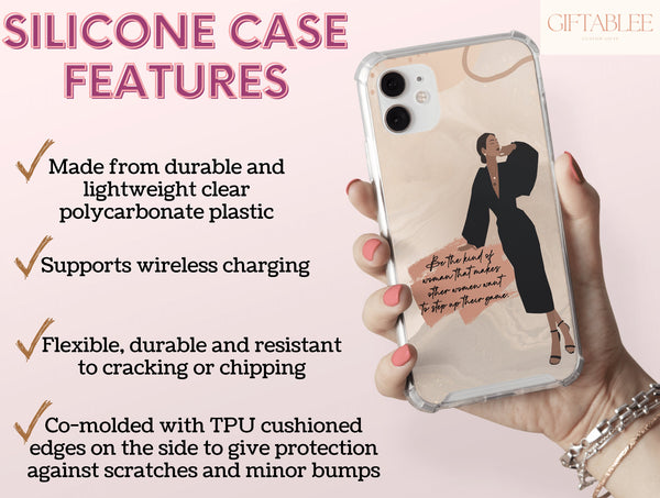 Black Boss Lady Phone Case – Chic Inspirational Quote Design