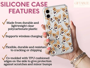 Custom Pet Face Phone Case – Personalized Pet Portrait Design