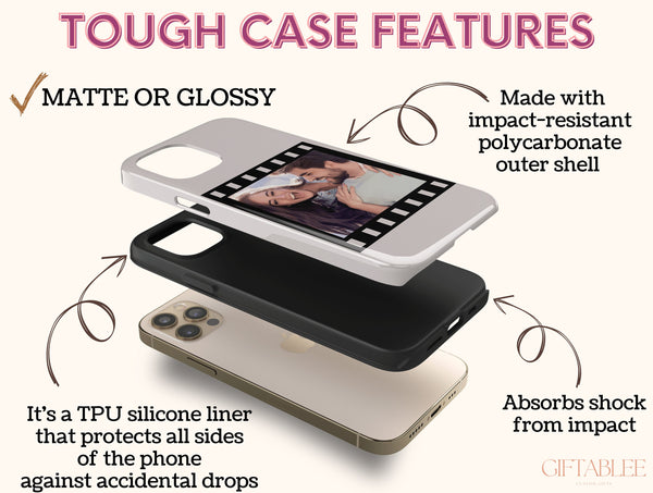 Personalized Photo Phone Case – Film Strip Memory Gift