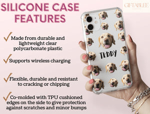 Fur Baby Phone Case – Personalized Dog Portrait & Custom Name Gift
