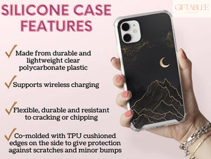 Mountain Landscape Phone Case – Celestial Night Sky Design