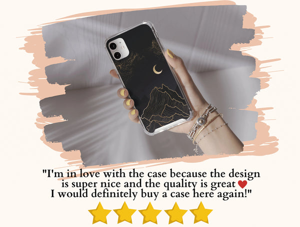 Mountain Landscape Phone Case – Celestial Night Sky Design