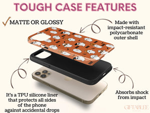 Cute Ghost Phone Case – BOO Halloween Ghost Pattern Cover
