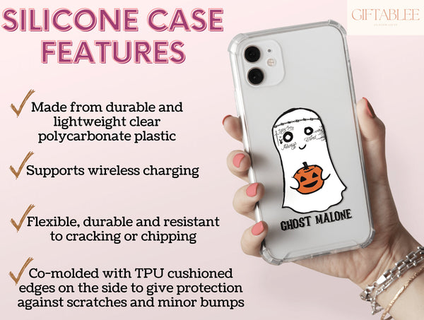 Ghost And Pumpkin Phone Case – Funny Ghost Halloween Phone Cover
