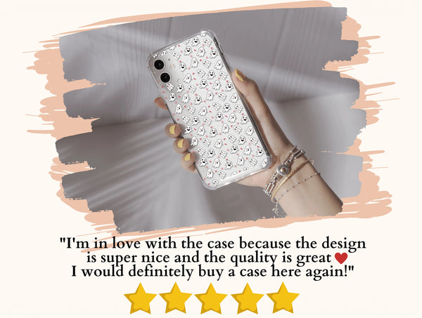 Mini Ghost Phone Case – Cute Spooky Halloween Ghost Pattern