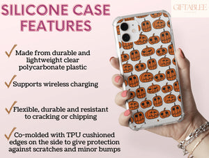 Jack O Lantern Phone Case – Spooky Pumpkin Faces for Halloween Fun