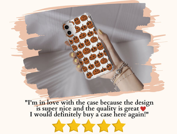 Jack O Lantern Phone Case – Spooky Pumpkin Faces for Halloween Fun