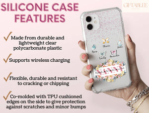 Blessed To Be Called Nanny Phone Case – Personalized Floral & Butterfly Design