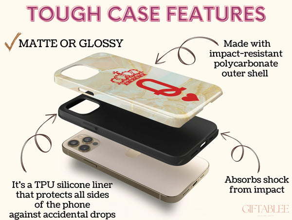 King And Queen Print Phone Case – Royal Couples