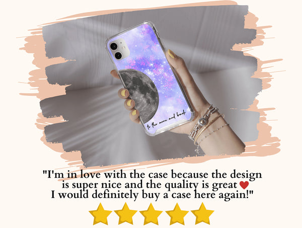 To The Moon And Back Phone Case – Romantic Matching Couple Gift