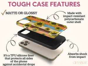 Retro Sunflowers Phone Case – Flower Lover