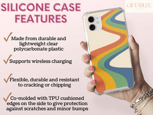Retro Rainbow Phone Case – Groovy 70s Inspired Design
