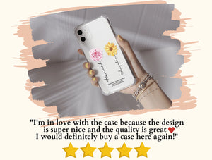 Best Friend Birth Flowers Phone Case – Personalized Floral Gift