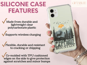 Explore Mountain Phone Case – Rustic Mountain & Wilderness Landscape