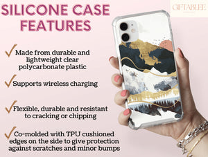 Mountain Abstract Print Phone Case – Nature Lovers