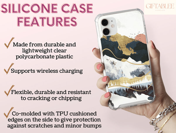 Mountain Abstract Print Phone Case – Nature Lovers