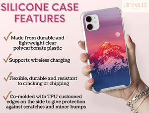 Mountain Sunset Phone Case – Scenic Nature Landscape Design