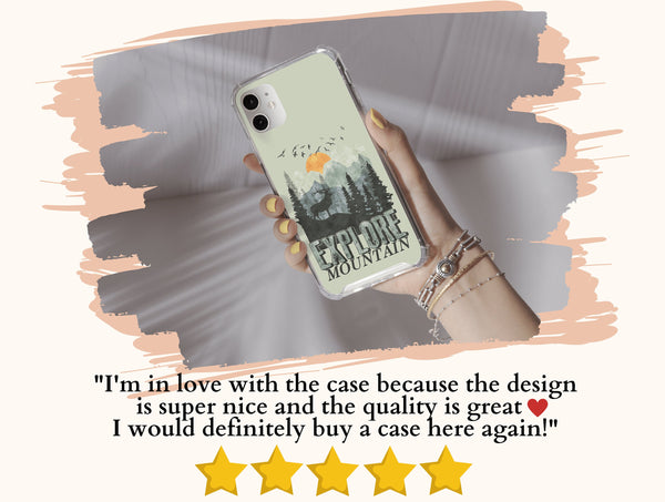 Explore Mountain Phone Case – Rustic Mountain & Wilderness Landscape