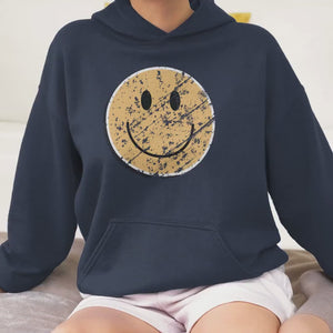 Vintage Smile Face Hoodie, Smile Face Sweatshirt For Men And Women Christmas Gift, Smile Sweatshirt, Happy Face Sweater For Him And Her