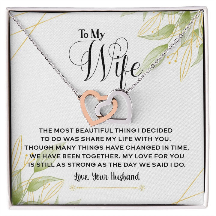 To My Wife - You Are My Everything - Interlocking Heart Necklace – Our  Special Moments